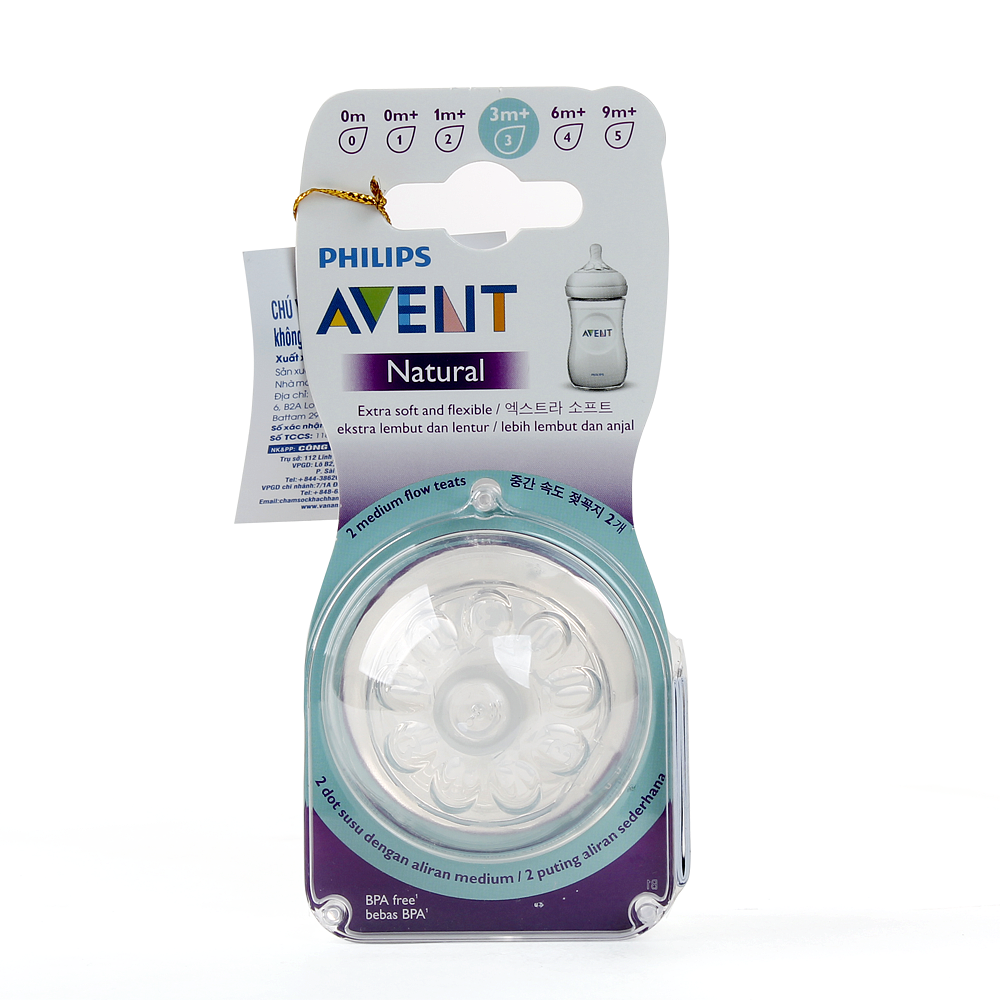 Núm ty Philips Avent Natural 3M+