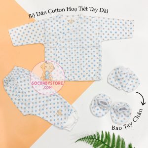 BỘ ÁO DÁN COTTON HỌA TIẾT NGÔI SAO