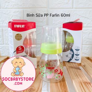 BÌNH SỮA NHỰA PP FARLIN 60ML