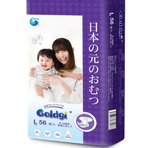 Bỉm – Tã Dán Goldgi size L 56 miếng