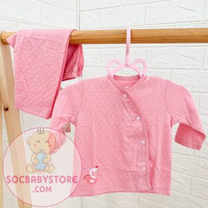 BỘ DÀI TAY CÀI LỆCH LULLABY – HỒNG