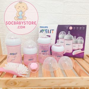 BỘ BÌNH SỮA THIẾT KẾ TỰ NHIÊN PHILIPS AVENT – MÀU HỒNG