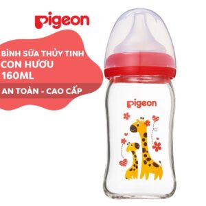 Bình sữa thuỷ tinh Pigeon Plus Con Hươu 160ml