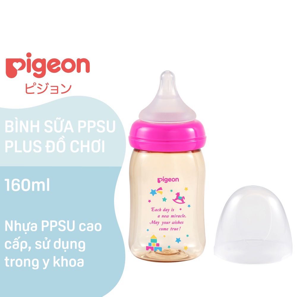 Bình sữa Pigeon PPSU Plus Hình đồ chơi 160ml
