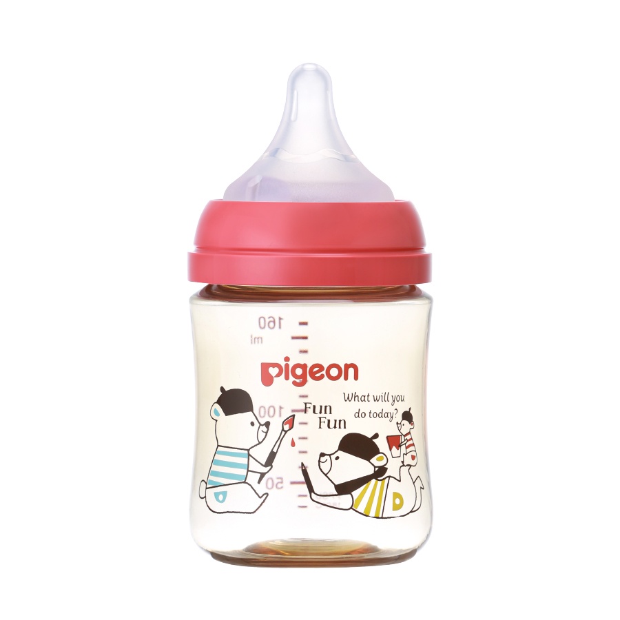 Bình sữa Pigeon PPSU Plus thế hệ 3 hình Gấu