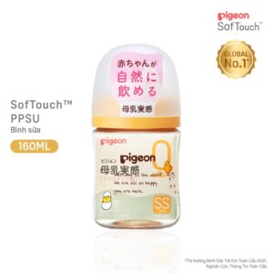 Bình sữa Pigeon PPSU Plus thế hệ 3 hình Gà Con 160ml/240ml