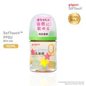 Bình sữa Pigeon PPSU Plus thế hệ 3 hình Ngôi Sao 160ml/240ml