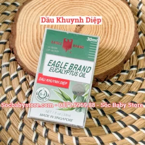 Dầu Khuynh Diệp Con Ó Eagle Brand Eucalyptus Oil 30ml hỗ trợ giữ ấm, cảm cúm cho bé