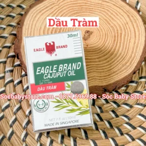 Dầu Tràm Con Ó Eagle Brand Cajuput Oil 30ml hỗ trợ giữ ấm, cảm cúm cho bé, giảm đau bụng đầy hơi