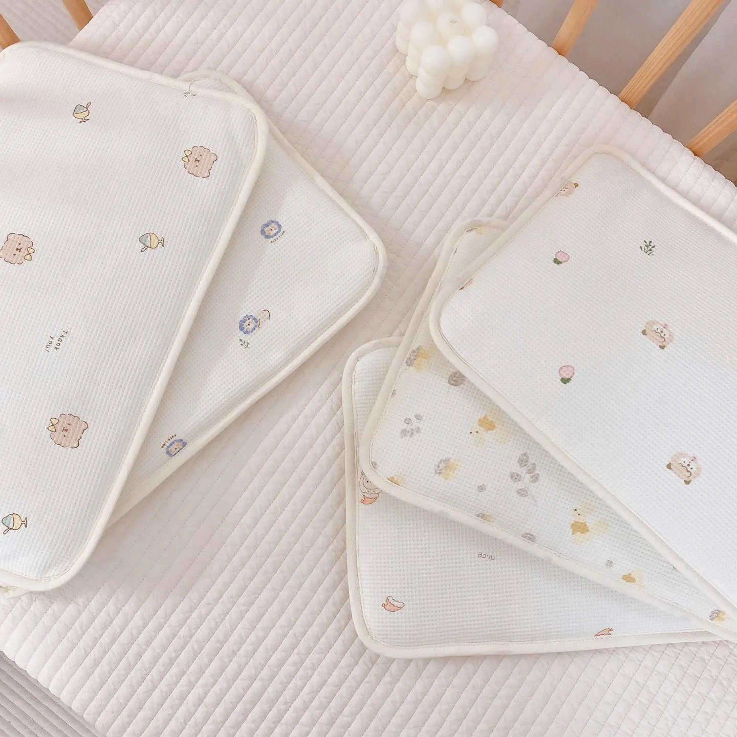 Gối sơ sinh Airmesh cotton waffle Monona