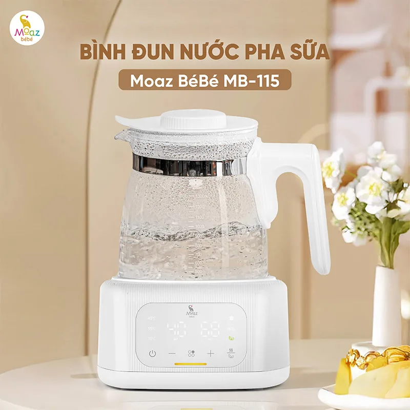 Bình đun nước pha sữa Moaz BéBé MB115